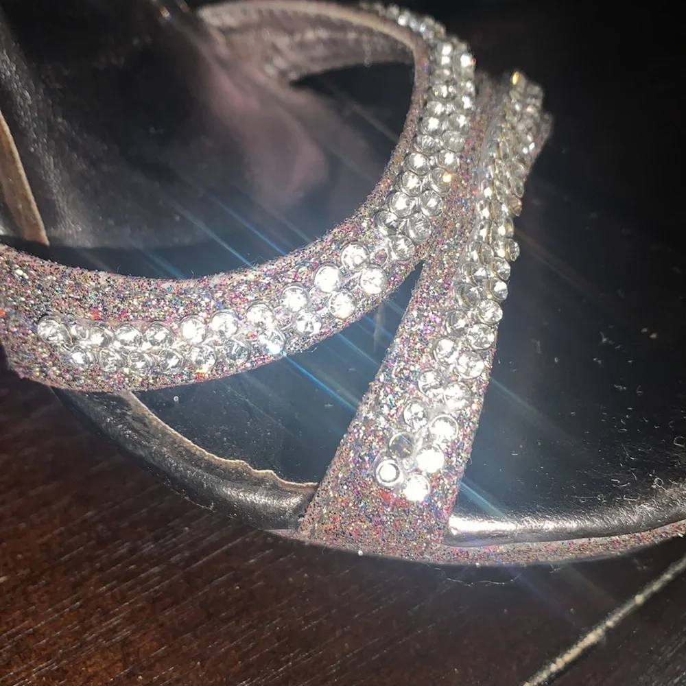 Michaelangelo heel sandal rhinestones